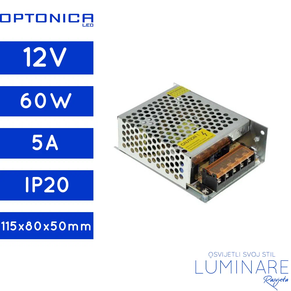 napajanje 60w 5a 12v standard series-luminare rasvjeta