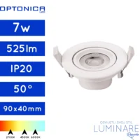 LED DOWNLIGHTER COB 7W OKRUGLI BIJELI