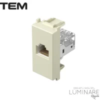 MODUL UTIČNICA INTERNET CAT6 KS RJ45 1M BEŽ SJAJNA
