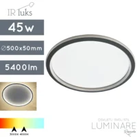 led plafonjera sottilmente-45w-c500-crna mat-toplo bijela svijetlost-neutralna svijetlost-ir luks-luminare rasvjeta