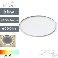 led plafonjera sottilmente-55w-c600-bijela mat-toplo bijela svijetlost-neutralna svijetlost-ir luks-luminare rasvjeta