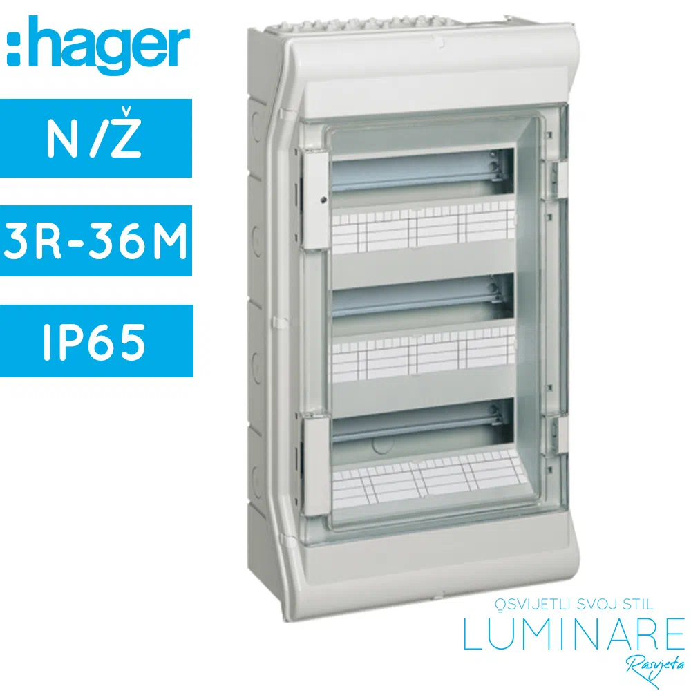 NADGRADNI ORMAR VECTOR 3R-36M IP65 VE312L HAGER