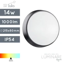 VANJSKA LED PLAFONJERA MY2S14XA1 14W 4000K IP54 CRNA