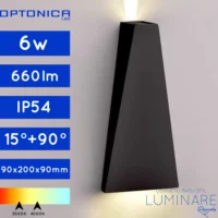 VANJSKA LED ZIDNA SVJETILJKA 6W IP54 CRNA