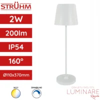 stolna led svjetiljka toga punjiva bijela ip54-cct-usb-punjiva-luminare rasvjeta