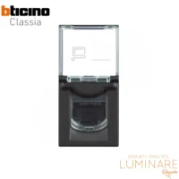 rj45 uticnica cat5e bticino classia-mrezna-internet-crna-1m-rg4279c5e-luminare rasvjeta