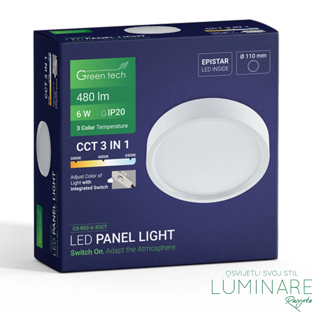 LED PANEL 6W OKRUGLI NADGRADNI - Slika 3