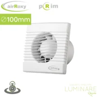 airRoxy pRIM Ø100 mm kupaonski ventilator s timer senzorom, bijela maska