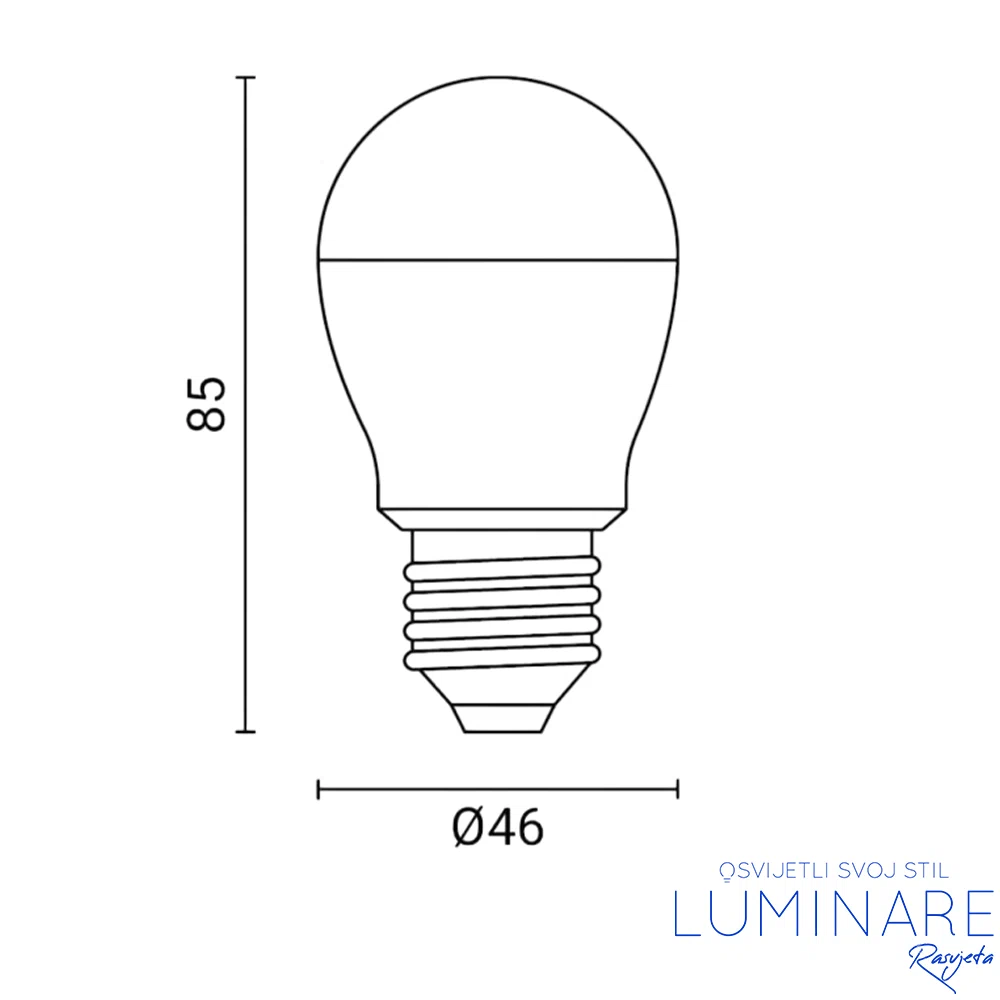 LED ŽARULJA E27 10W G46 - Slika 2