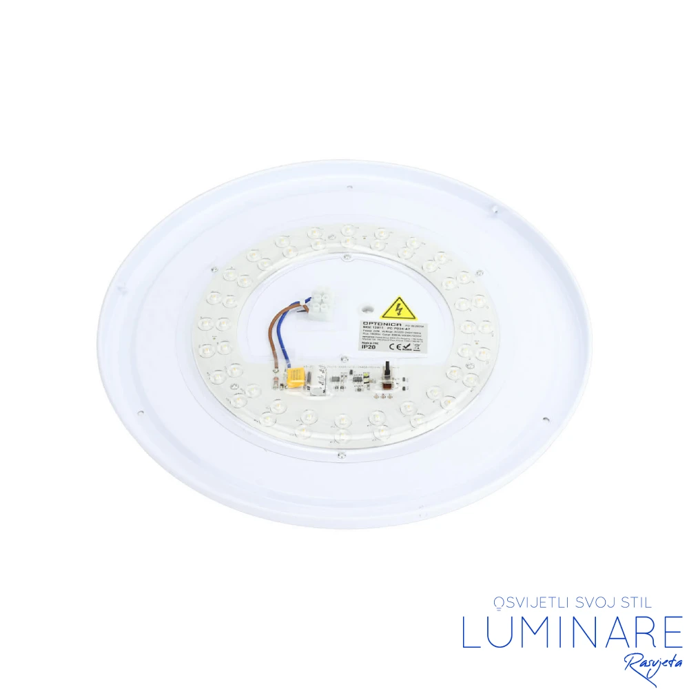 LED plafonjera 24W PD24-A7 WHITE+WOOD - Slika 6