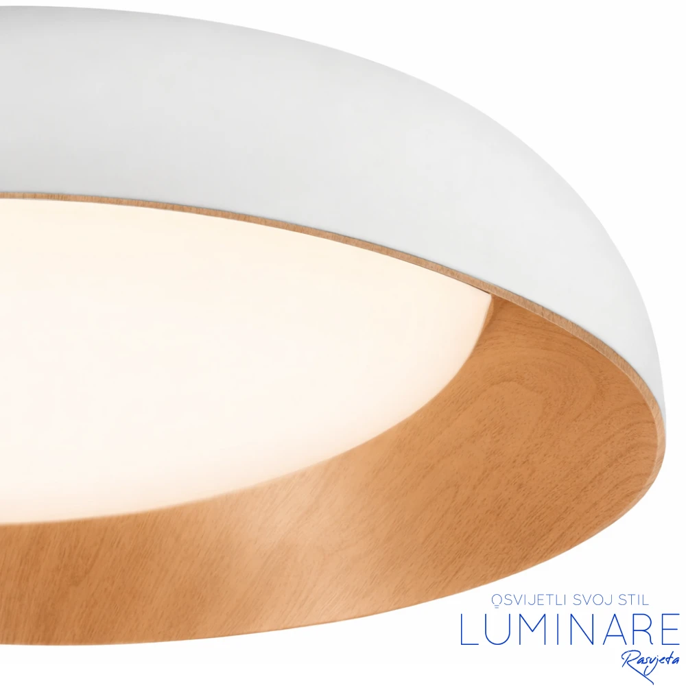 LED plafonjera 24W PD24-A7 WHITE+WOOD - Slika 2