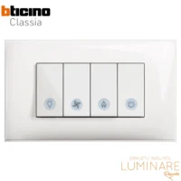 bticino classia kupaonski indikator sa 4 tipke-bijeli-luminare rasvjeta