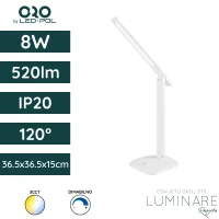 stolna led svjetiljka LED oro antila 8w 520lm 120-kut ip20 365 x 365 x 150mm ORO33058