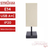 stolna svjetiljka struhm santi ip20 usb-a type-c luminare rasvjeta