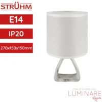 stolna svjetiljka struhm atena a ip20 bijela luminare rasvjeta