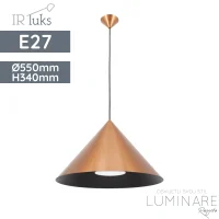 visilica irluks FY-PEA364-55-CP E27 COPPER D550xH340 luminare rasvjeta