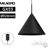 visilica milagro capital MLP0958 320x320x1000mm crna 1xGX53 luminare rasvjeta